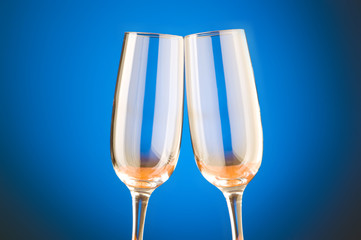 Wine concept with gradient background