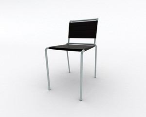 Isolated modern furniture on white background. 3d image.