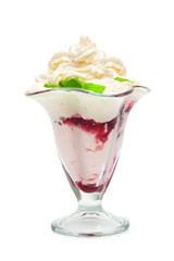 Ice cream in the glass