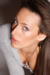 Portrait of a beautiful young woman