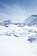 Fototapeta na wymiar Blafjoll mountains in Iceland