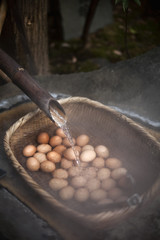 Hot spring boiled eggs
