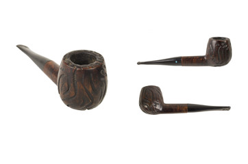 dark wood pipe