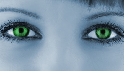 green eyes illustration