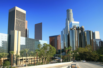 Naklejka premium Los Angeles financial district