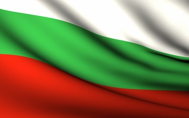 Flying Flag of Bulgaria | All Countries Collection |