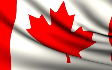 Flying Flag of Canada | All Countries Collection |