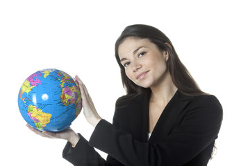 jeune femme affaires écologie mondiale