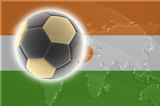 Flag of Niger soccer
