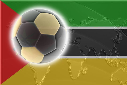 Flag of Mozambique soccer