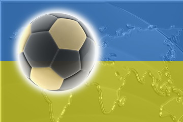 Flag of Ukraine soccer