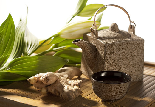 th&eacute; tisane th&eacute;i&egrave;re gingembre