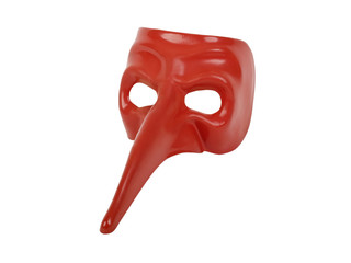 red carnival mask