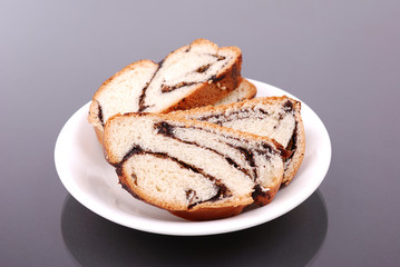 plate with bakery