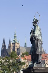 holy in prague - st. John Nepomuc and st. Vitus Cathedral