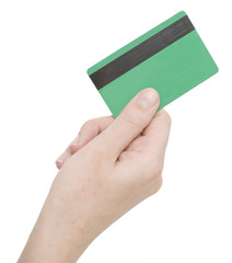 card in a hand