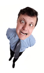 men isolated on white