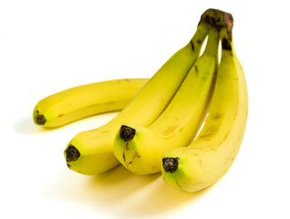 a bunch of ripe yellow bananas