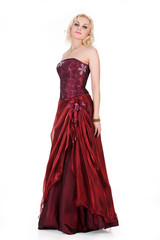 Young Woman In Red Dress