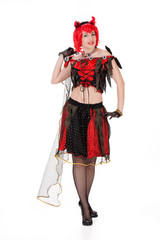 Young Woman In Carnival Clothing