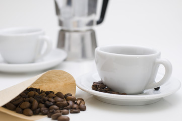 coffee cup and filter