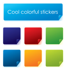 Colorful vector stickers