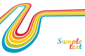 Funky retro lines with space for text