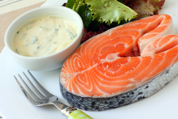 Salmon steak