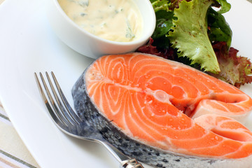Salmon steak