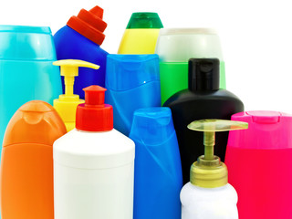 toiletries bottles