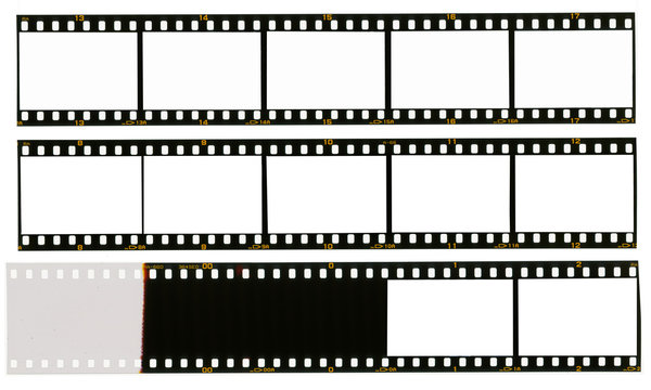 35 mm filmstrip, 12 picture frames,