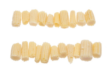 Rows of Baby Corn