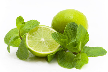 Limes and mint