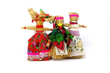 Slavic holiday carnival dolls
