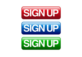 Fototapeta premium sign up icons