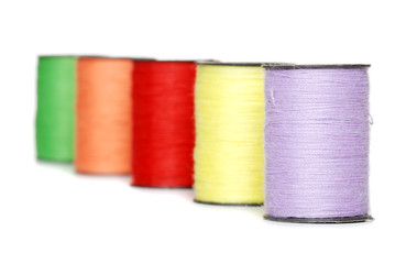 Colorful Sewing Thread Shallow Dof