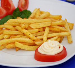 Eine Portion Pommes