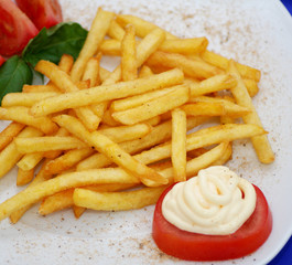 Eine Portion Pommes