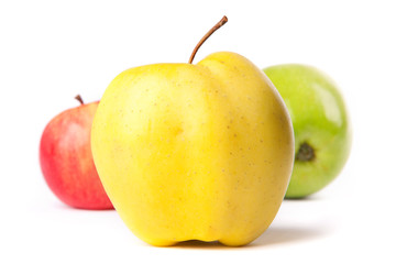 apples isolated on white background
