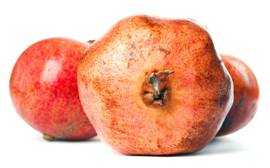 pomegranate isolated on white background
