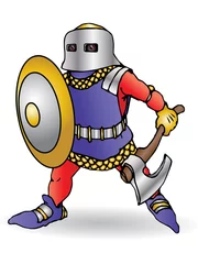 Deurstickers Middeleeuwse ridder © oni