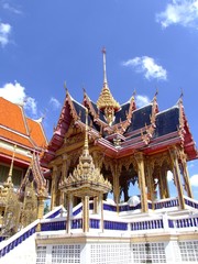 Buddhist temple in Bangkok, Thailand.