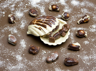 still life of Belgian pralines