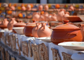 Pottery market in Crete