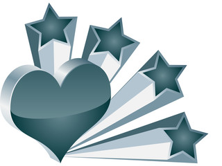 poker element - heart