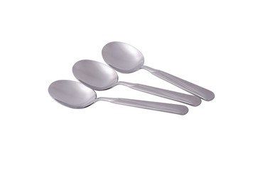 Photo of whole spoons on white