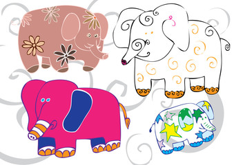 cute elephants of all kind