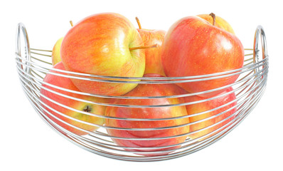 Apples in a vase.