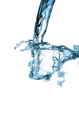 water splash isolated on the white background