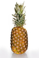 Whole Pineapple isolated on white background